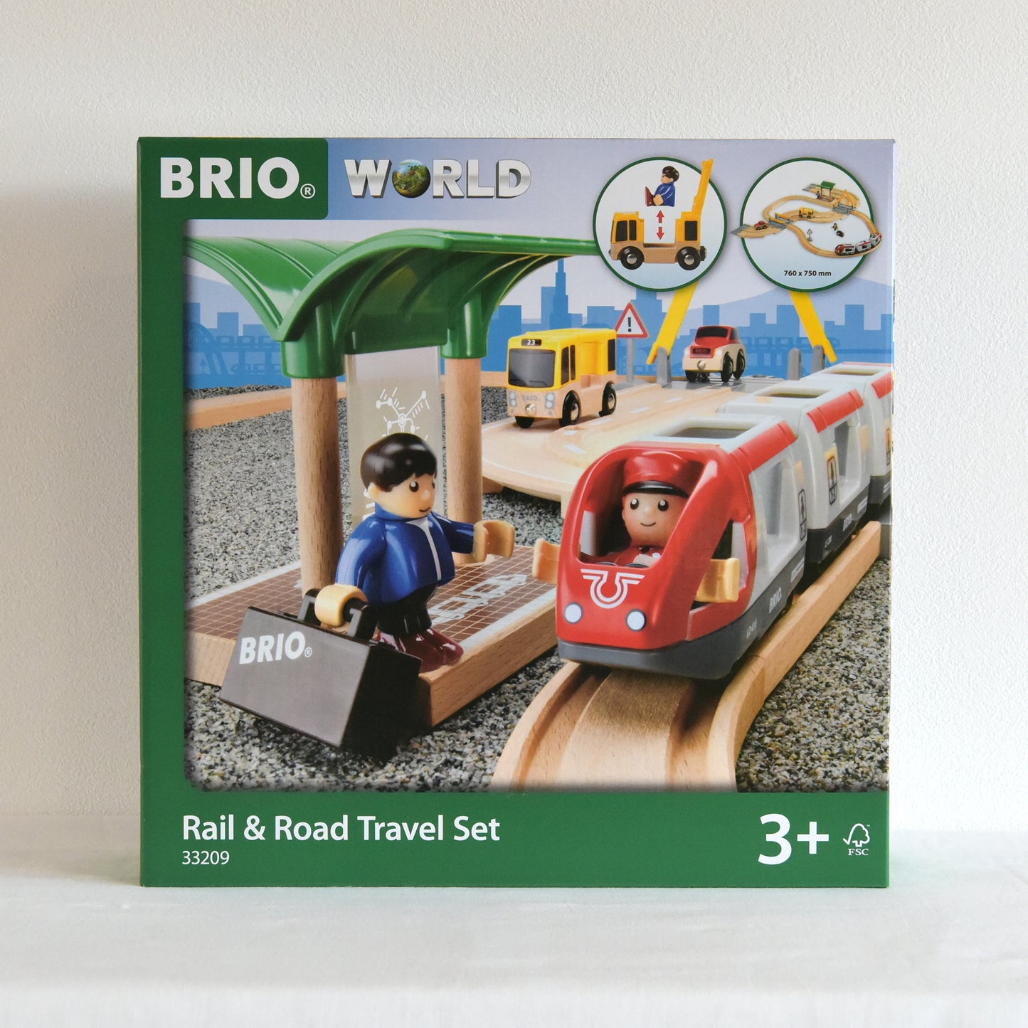 BRIO レール&ロードトラベルセット 33209