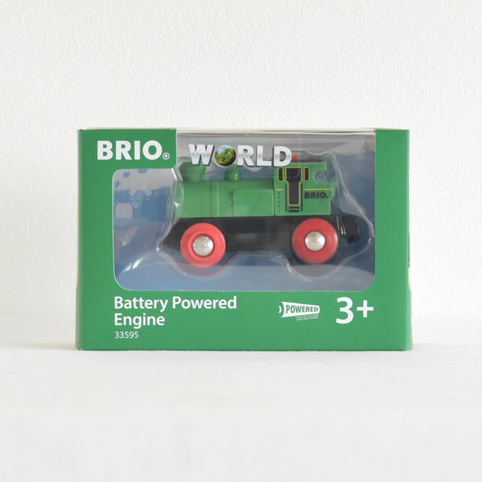 BRIO バッテリーパワー機関車(緑) 33595