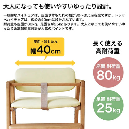 Kidzoo トレッペベビーチェア ベルト付 JUC-3093
