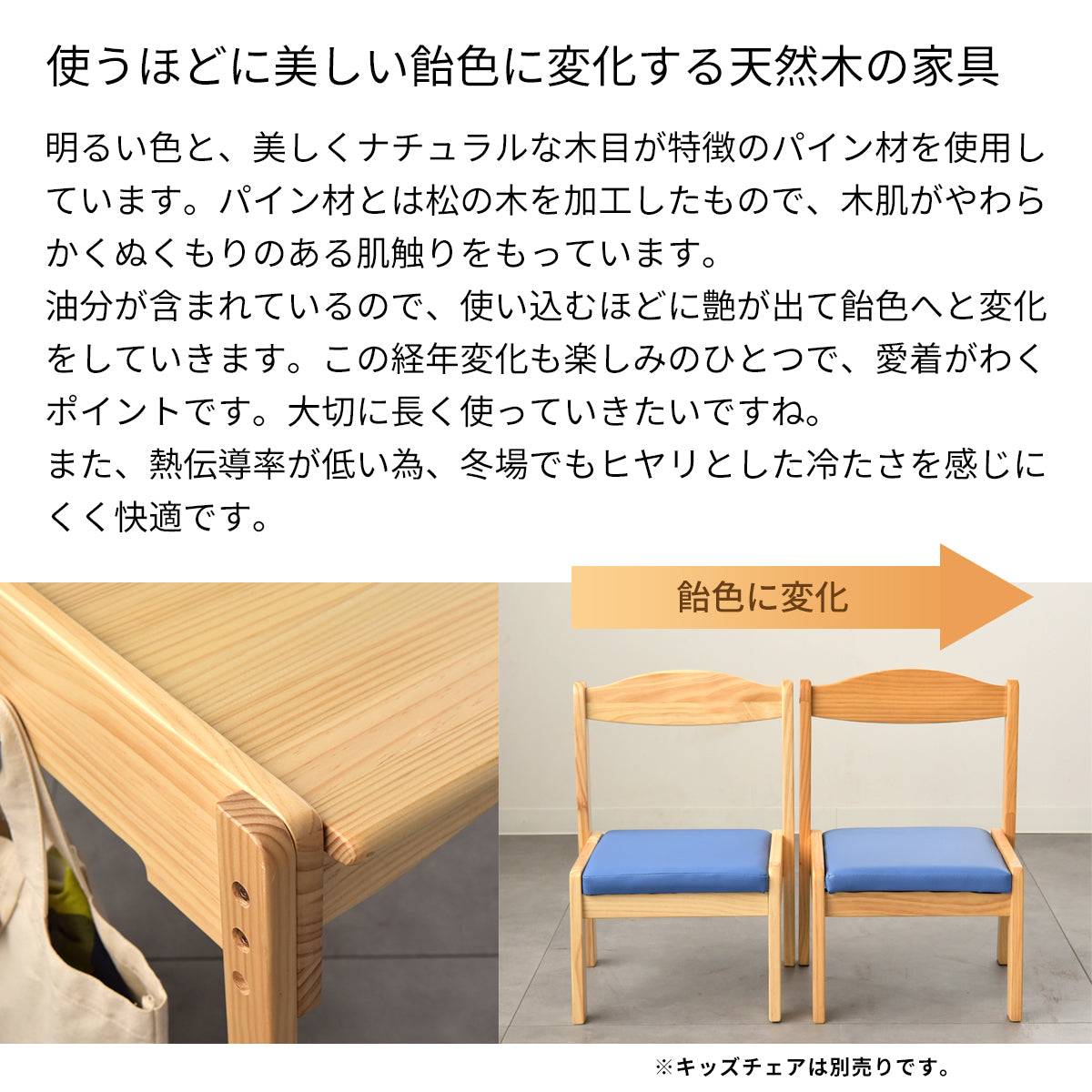 【高さ調節可能】ソピアキッズデスクMサイズ SKT-600 キッズーシリーズ